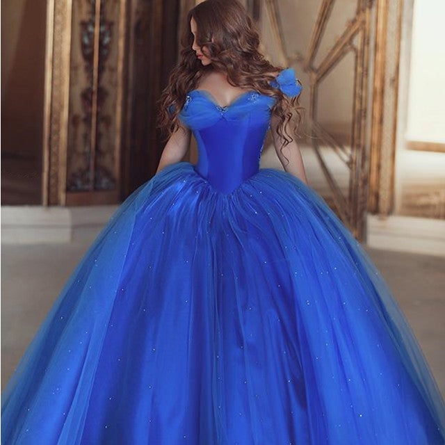 Royal Blue Tulle Cinderella Quinceanera Dresses Ball Gowns Royal Blue Tulle Cinderella Quinceanera Dresses Ball Gowns