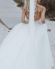 Load image into Gallery viewer, Open Back wedding Dress Tulle