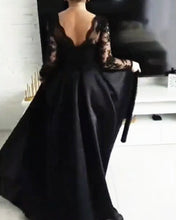 Load image into Gallery viewer, Open Back Prom Dresses Black