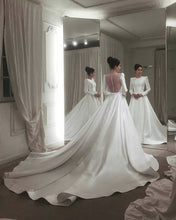 Load image into Gallery viewer, See Through Back Wedding Dress