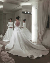 Load image into Gallery viewer, See Through Back Wedding Dresses