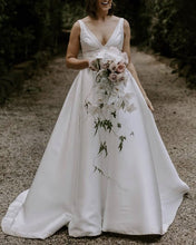 Load image into Gallery viewer, High Street Wedding Satin Dress