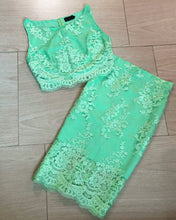 Load image into Gallery viewer, Sexy Lace Sheath Bodycon Homecoming Dresses Two Piece