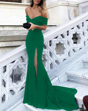 Load image into Gallery viewer, Green Mermaid Prom Dresses 2019
