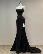 Load image into Gallery viewer, Sexy Mermaid Black Prom Dresses