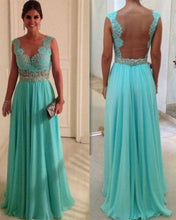 Load image into Gallery viewer, Turquoise Bridesmaid Dresses Long
