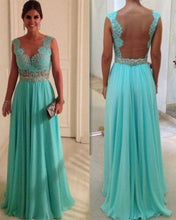 Load image into Gallery viewer, Turquoise Bridesmaid Dresses Long