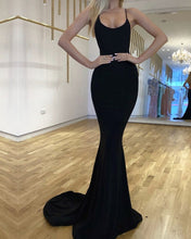 Load image into Gallery viewer, Black Mermaid Dresses