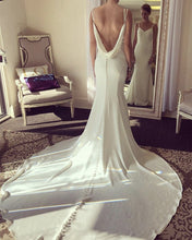 Load image into Gallery viewer, High Street Wedding Dresses Mermaid Open Back Bridal Gowns