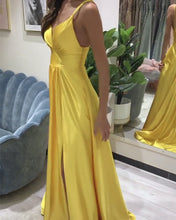 Load image into Gallery viewer, Sexy Prom Dresses Long Gold
