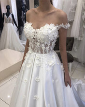 Load image into Gallery viewer, Sheer Bodice Wedding Dress