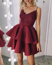 Load image into Gallery viewer, Maroon Homecoming Dresses 2019