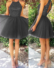 Load image into Gallery viewer, Silver Gray Homecoming Dresses