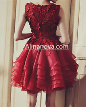 Load image into Gallery viewer, Elegant Homecoming Dresses Burgundy