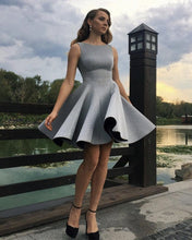 Load image into Gallery viewer, Silver Glitter Homecoming Dresses