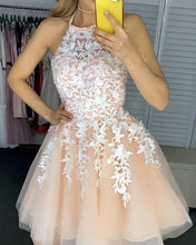 Load image into Gallery viewer, Halter Prom Dresses Short