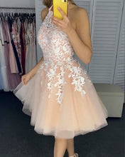 Load image into Gallery viewer, Halter Homecoming Dresses 2021
