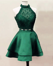 Load image into Gallery viewer, Short Green Two Piece Prom Dress
