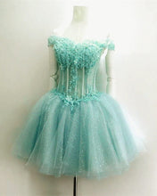 Load image into Gallery viewer, Short Light Blue Hoco Dresses