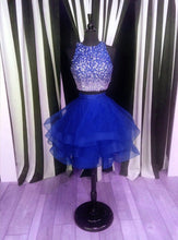 Load image into Gallery viewer, Short Ombre Homecoming Dresses Two Piece Prom Gowns