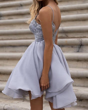 Load image into Gallery viewer, Silver Homecoming Dresses 2020 Short