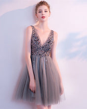 Load image into Gallery viewer, Gray Homecoming Dresses 2020
