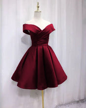 Load image into Gallery viewer, Short Burgundy Prom Dresses
