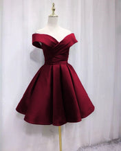 Load image into Gallery viewer, Short Burgundy Prom Dresses