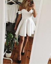 Load image into Gallery viewer, White Damas Dresses For Cocktail Party