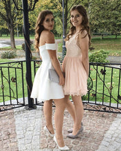 Load image into Gallery viewer, Cute A-line Ruffles Mini Prom Dress