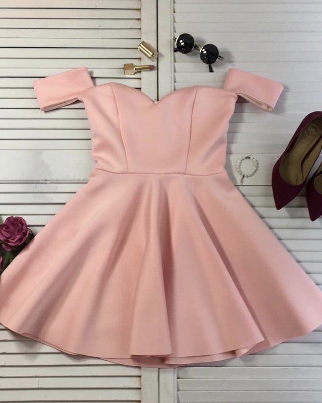 Homecoming Dresses Short Ruffle Satin Prom Mini Dress alinanova Homecoming Dresses Short Ruffle Satin Prom Mini Dress alinanova