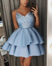 Load image into Gallery viewer, Blue Homecoming Dresses 2021
