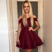 Load image into Gallery viewer, Burgundy Homecoming Dresses