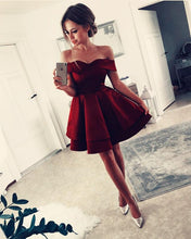 Load image into Gallery viewer, Burgundy Homecoming Dresses 2020
