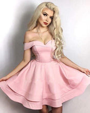Load image into Gallery viewer, Short Pink Homecoming Dresses 2020