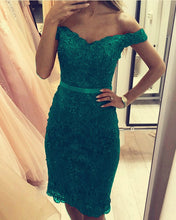 Load image into Gallery viewer, Green Lace Homecoming Dresses Elegant