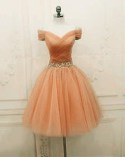 Load image into Gallery viewer, Peach Homecoming Dresses 2021