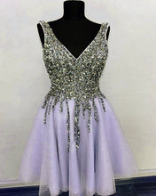 Load image into Gallery viewer, Short Lilac Prom Dresses 2020