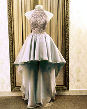 Load image into Gallery viewer, Silver Prom Dresses 2021