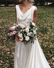 Load image into Gallery viewer, Cowl Neck Wedding Dress Boho