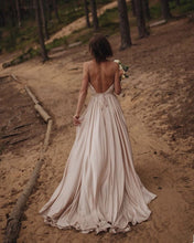 Load image into Gallery viewer, Simple Boho Wedding Dress