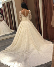 Load image into Gallery viewer, Romantic-Lace-Bridal-Wedding-Gowns-For-Bride