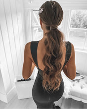 Load image into Gallery viewer, Sleeveless Long Satin Mermaid Prom Dresses Open Back