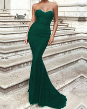 Load image into Gallery viewer, Emerald Green Lace Mermaid Prom Dresses