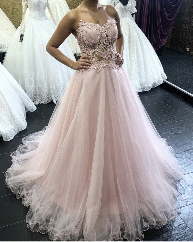 Sleeveless Tulle Prom Dresses See Through Corset Sleeveless Tulle Prom Dresses See Through Corset