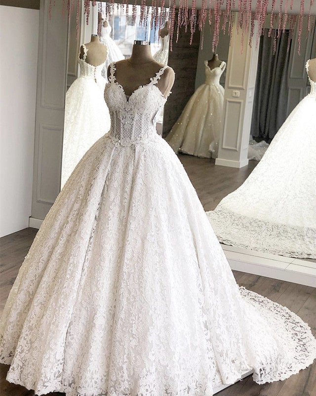 Spaghetti Straps Sweetheart Ball Gowns Wedding Dresses Spaghetti Straps Sweetheart Ball Gowns Wedding Dresses
