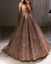 Load image into Gallery viewer, Rose Gold Prom Dresses 2022
