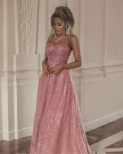 Load image into Gallery viewer, Blush Prom Dresses Sparkly
