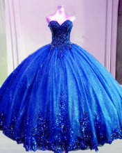 Load image into Gallery viewer, Royal Blue Quinceanera Dresses 2021