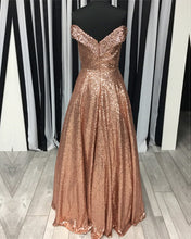 Load image into Gallery viewer, Sequins-Prom-Dresses